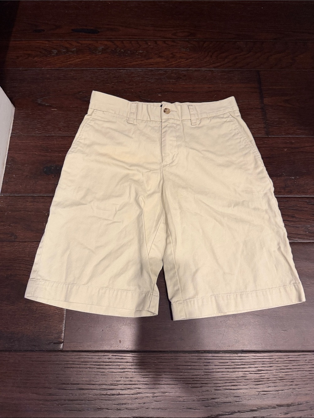 Polo by Ralph Lauren Beige Flat-Front Cotton Shorts